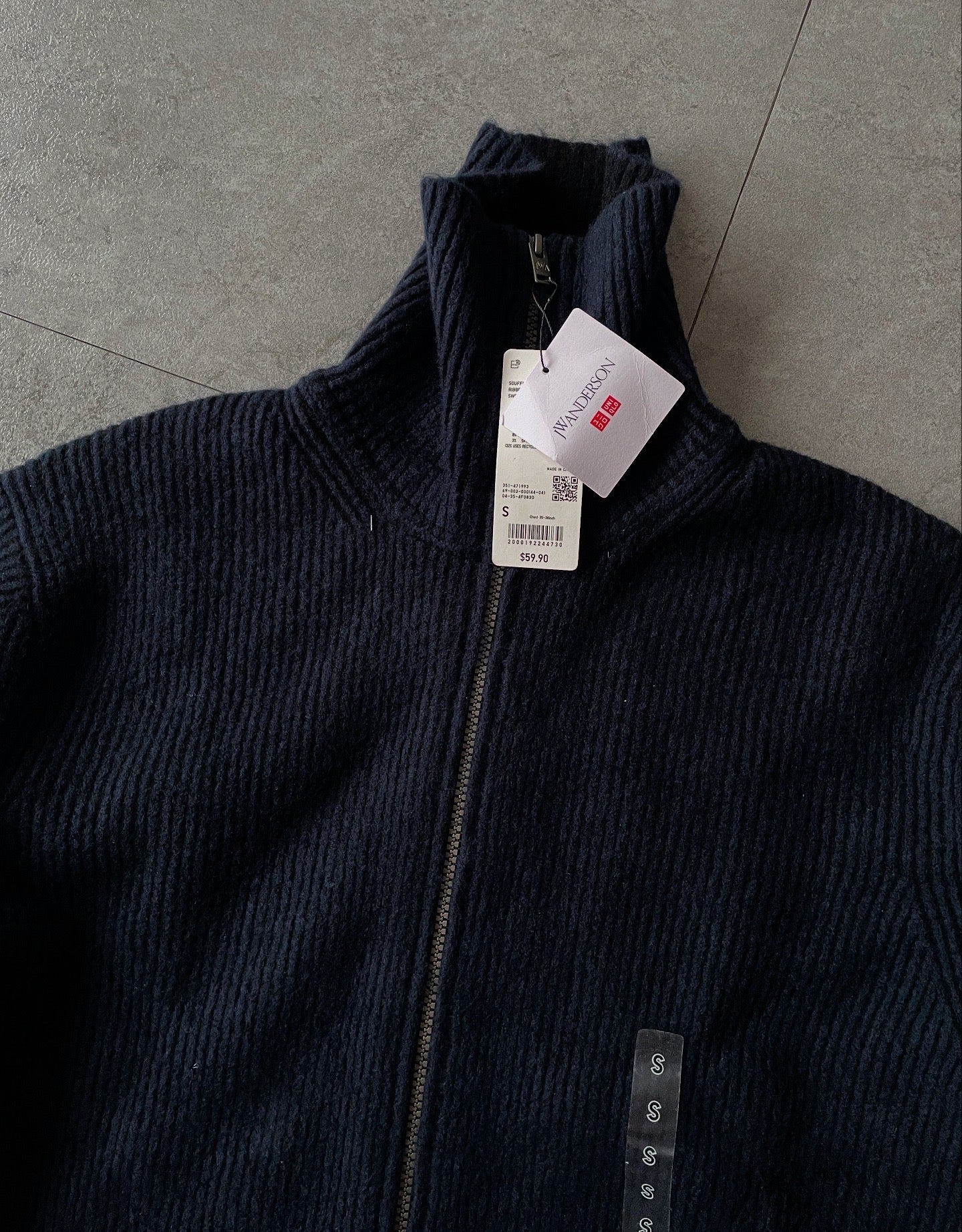 UNIQLO X JW ANDERSON KNIT ZIP UP NECK SWEATER ⚡️