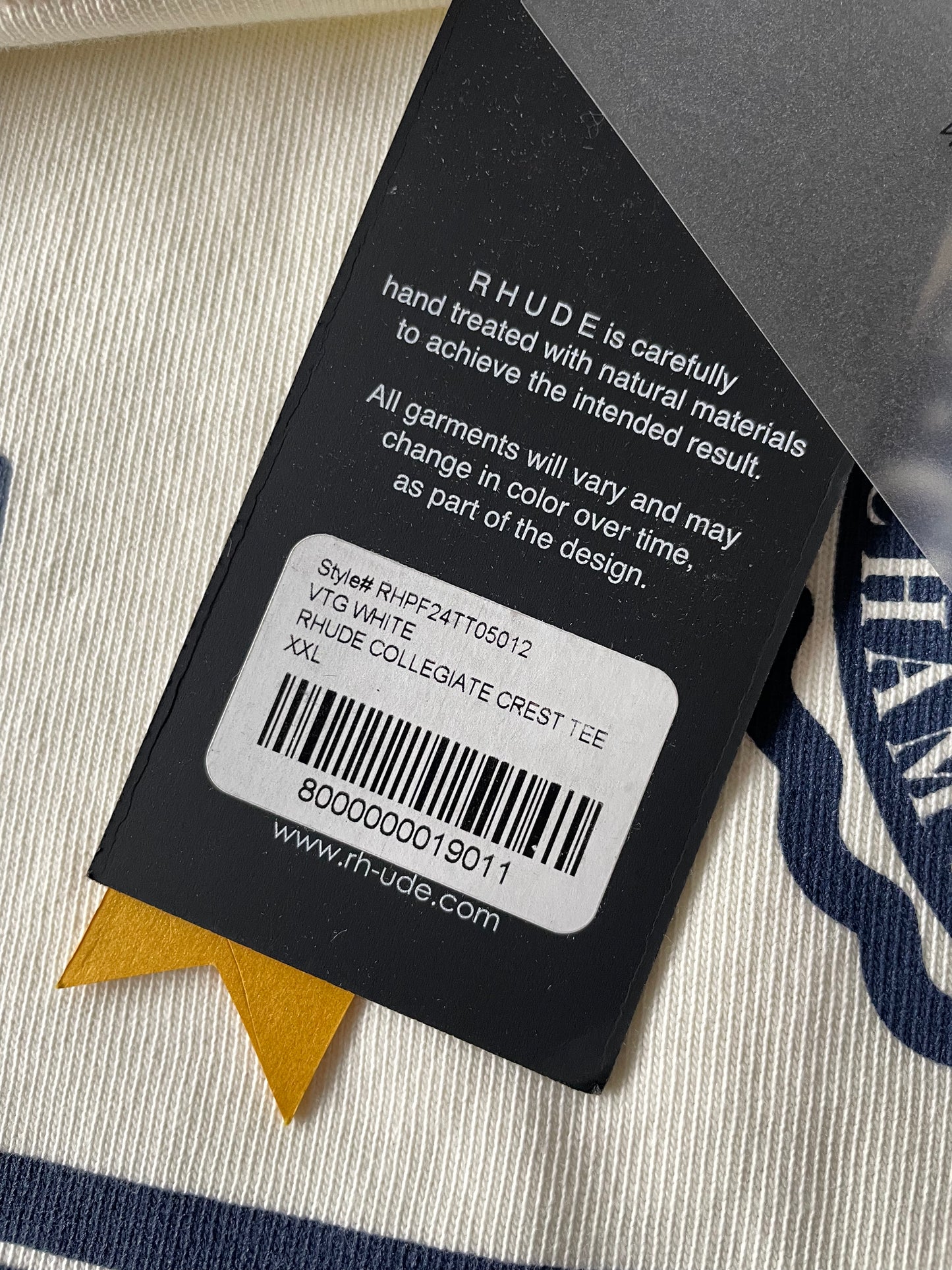 RHUDE COLLEGIATE CREST TEE💫