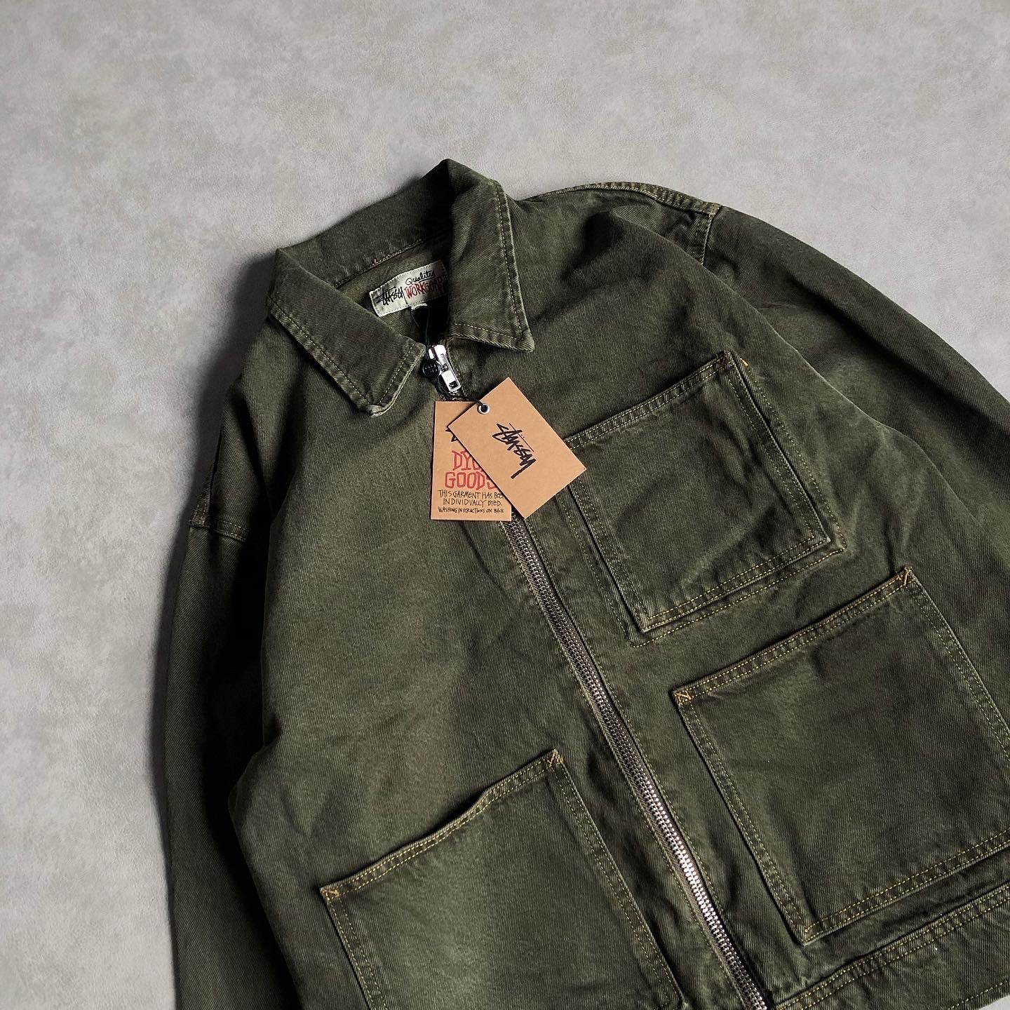 STUSSY TWILL DENIM WORK JACKET 🕷💫