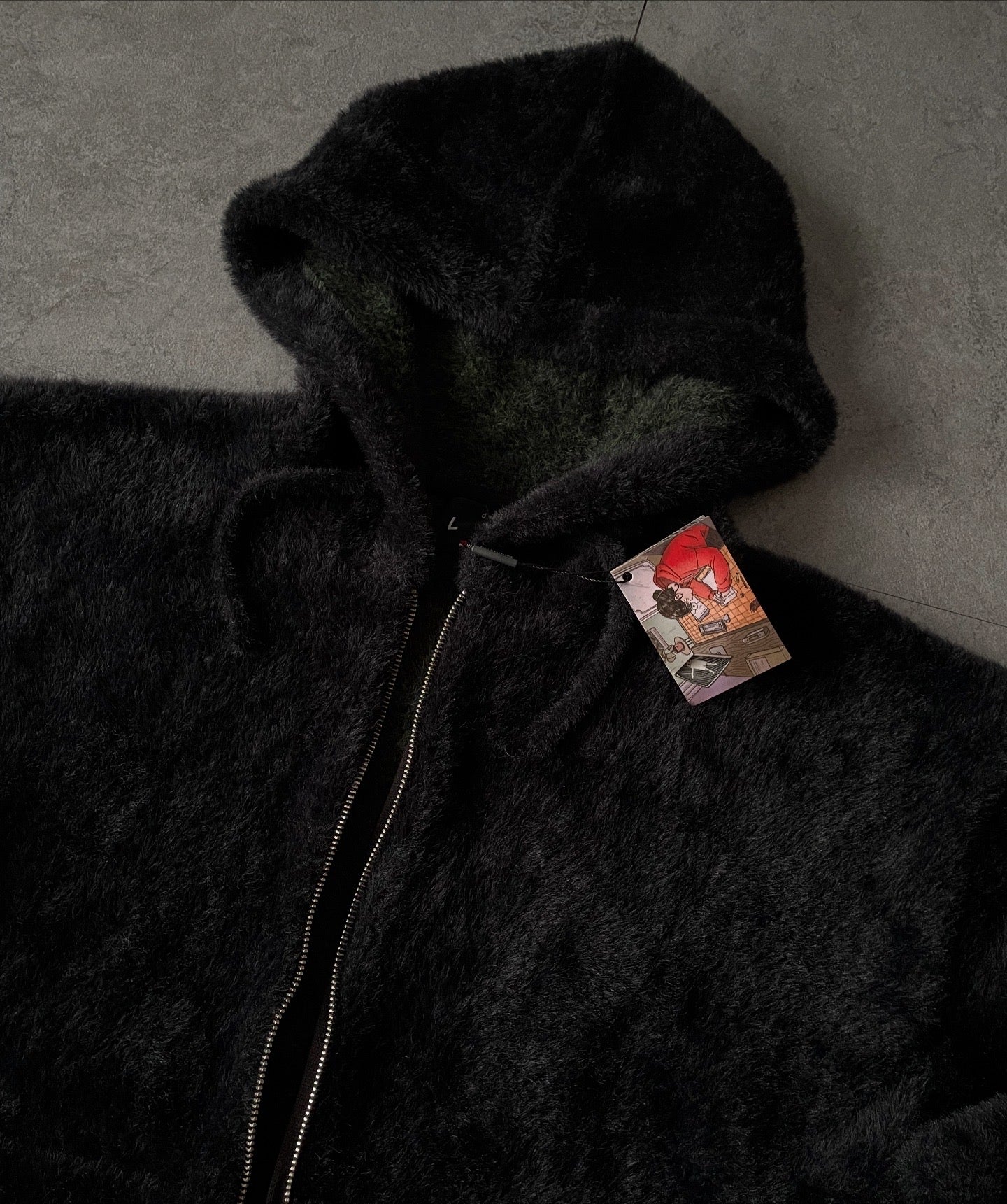 DERSCHUTZE CLO. NYC TO RIO ZIP KNIT HOODIE