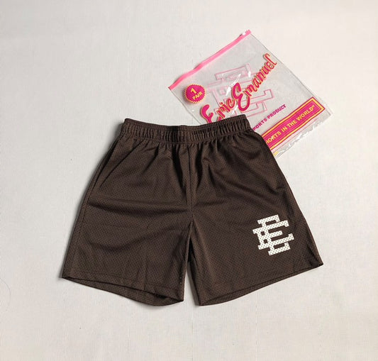 ERIC EMANUEL BASIC SHORT "BROWN WHITE"