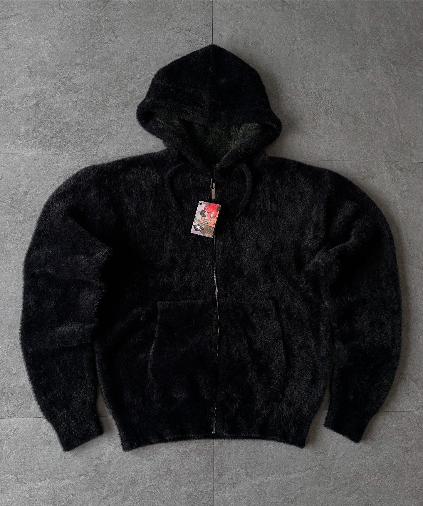 DERSCHUTZE CLO. NYC TO RIO ZIP KNIT HOODIE