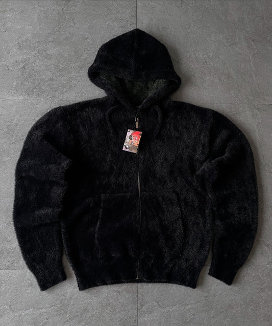 DERSCHUTZE CLO. NYC TO RIO ZIP KNIT HOODIE