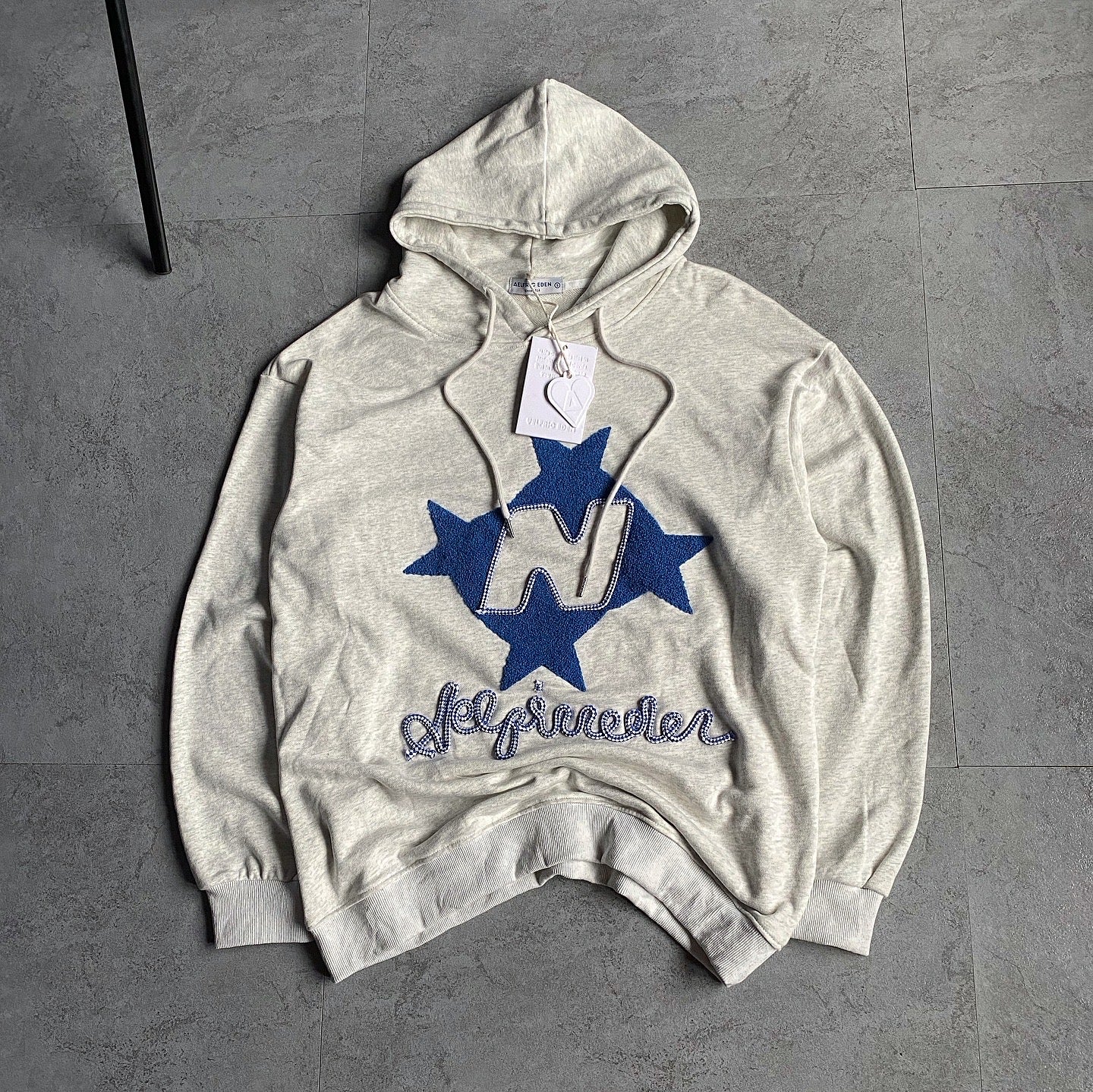 AELFRIC EDEN OVERSIZED BORG STARS HOODIE