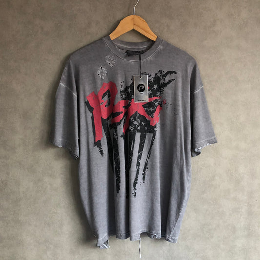 P-STAR BY GUNNA X BHM DISTRESSED BOXY TEE