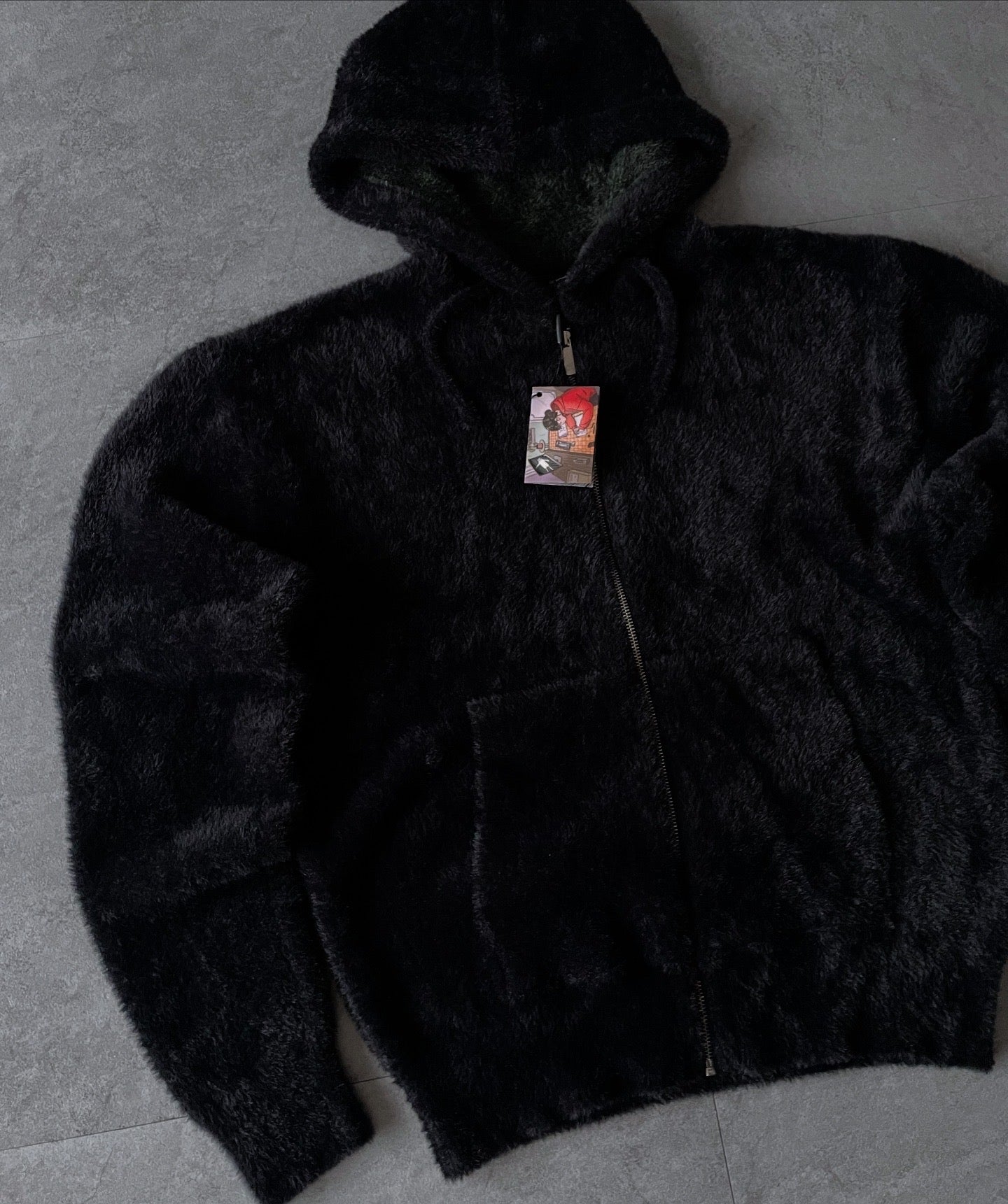 DERSCHUTZE CLO. NYC TO RIO ZIP KNIT HOODIE