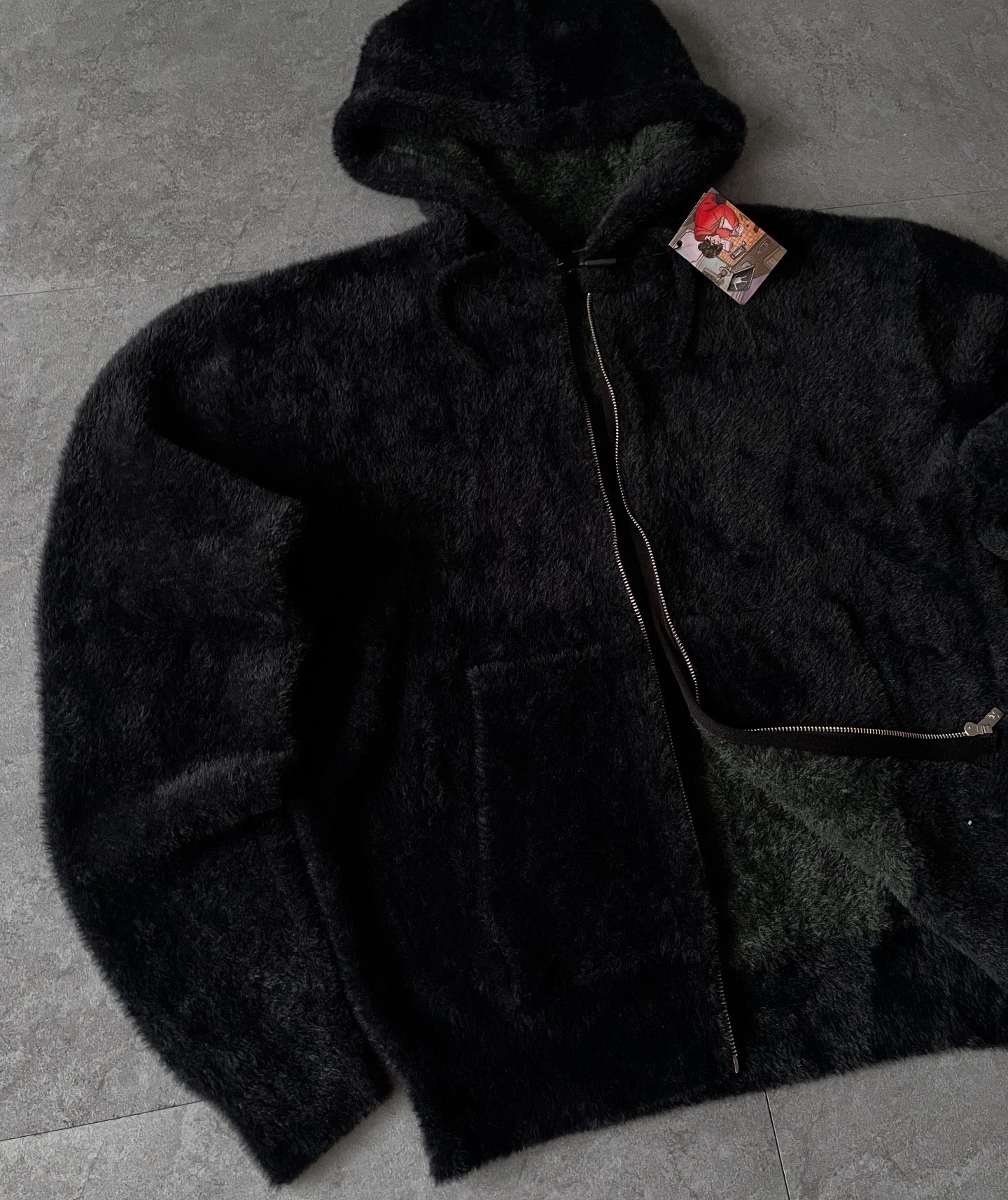 DERSCHUTZE CLO. NYC TO RIO ZIP KNIT HOODIE