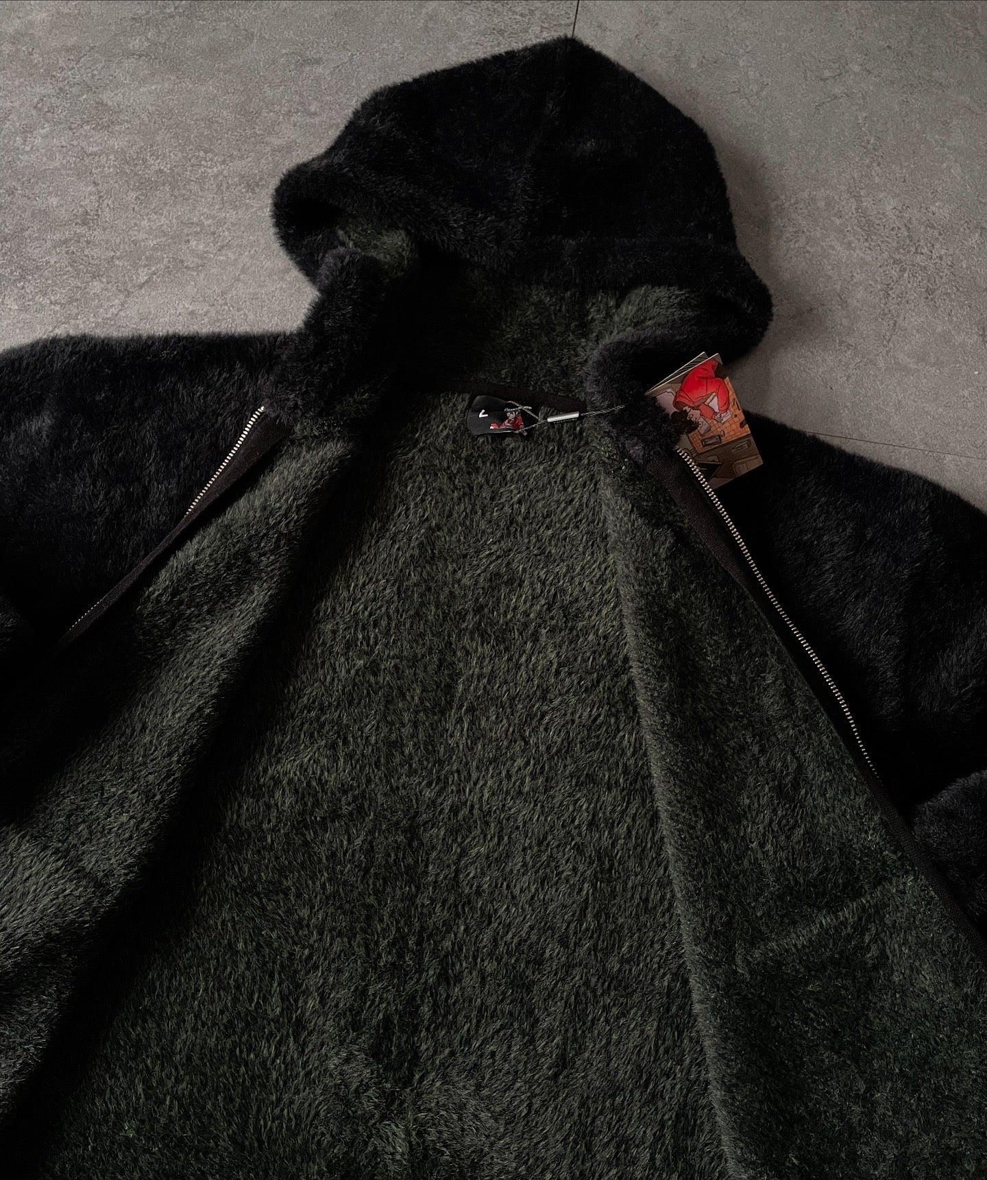 DERSCHUTZE CLO. NYC TO RIO ZIP KNIT HOODIE