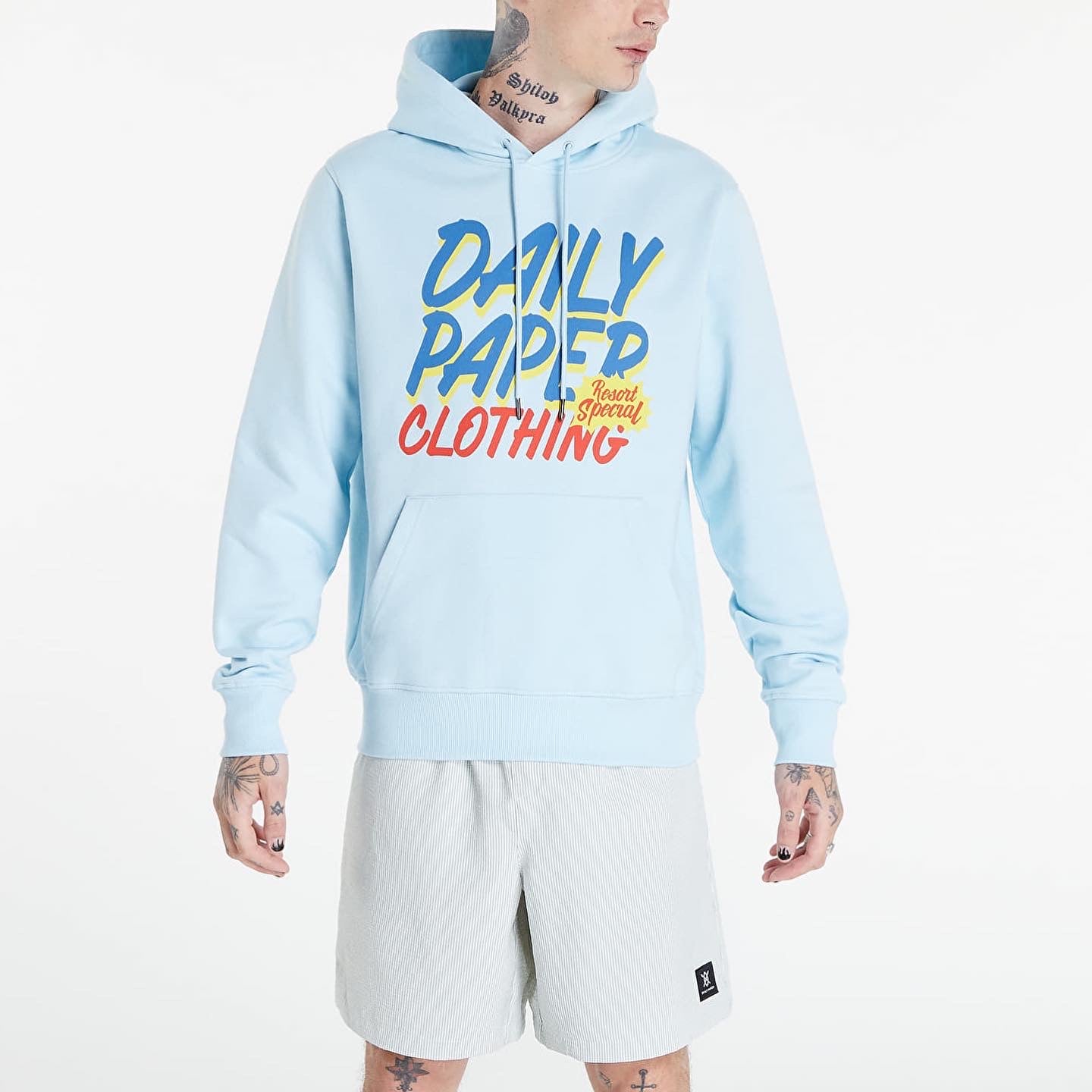 DAILY PAPER RENARY HOODIE COOL BLUE