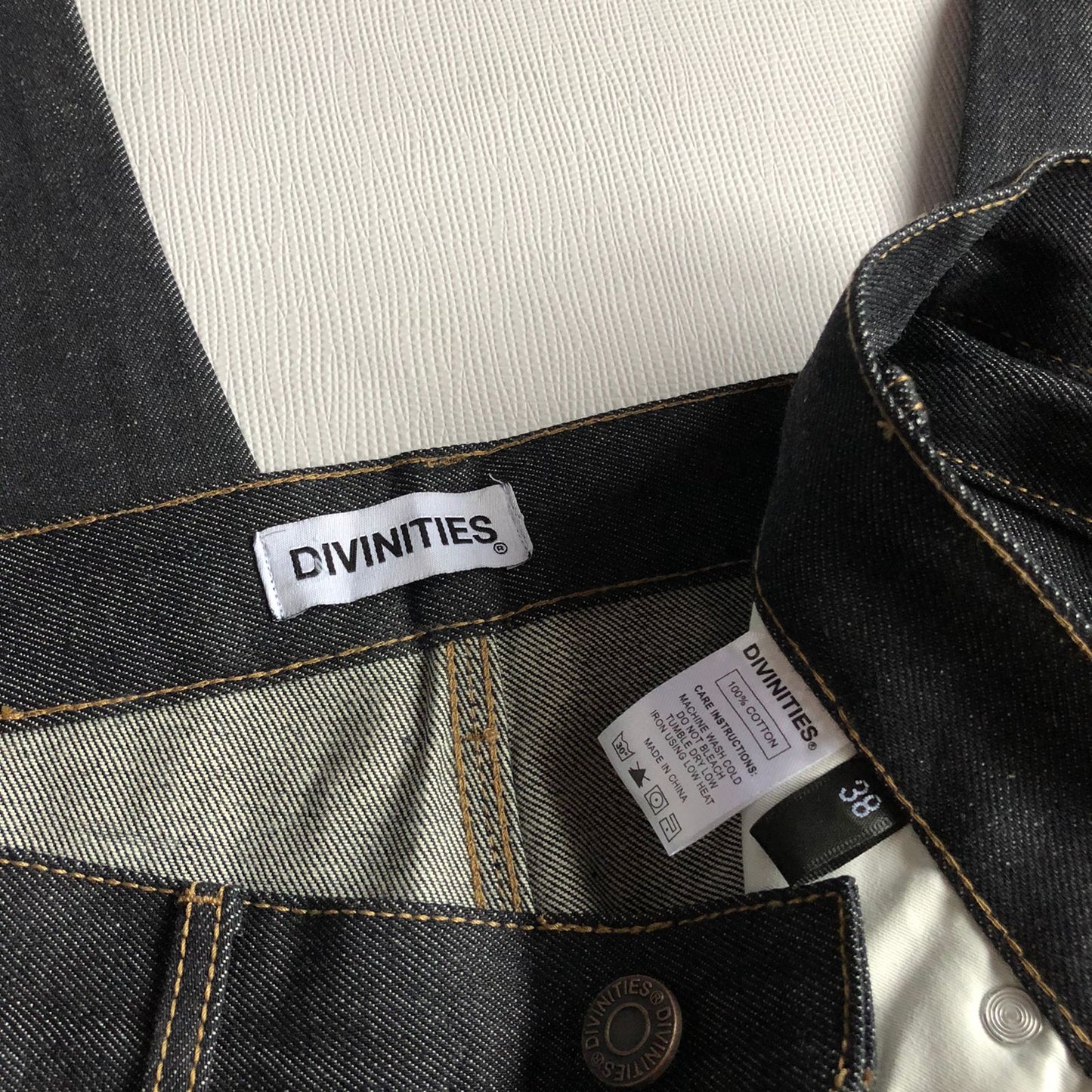 THE DIVINITIES CARPENTER BAGGY JAPANESE DENIM PANTS